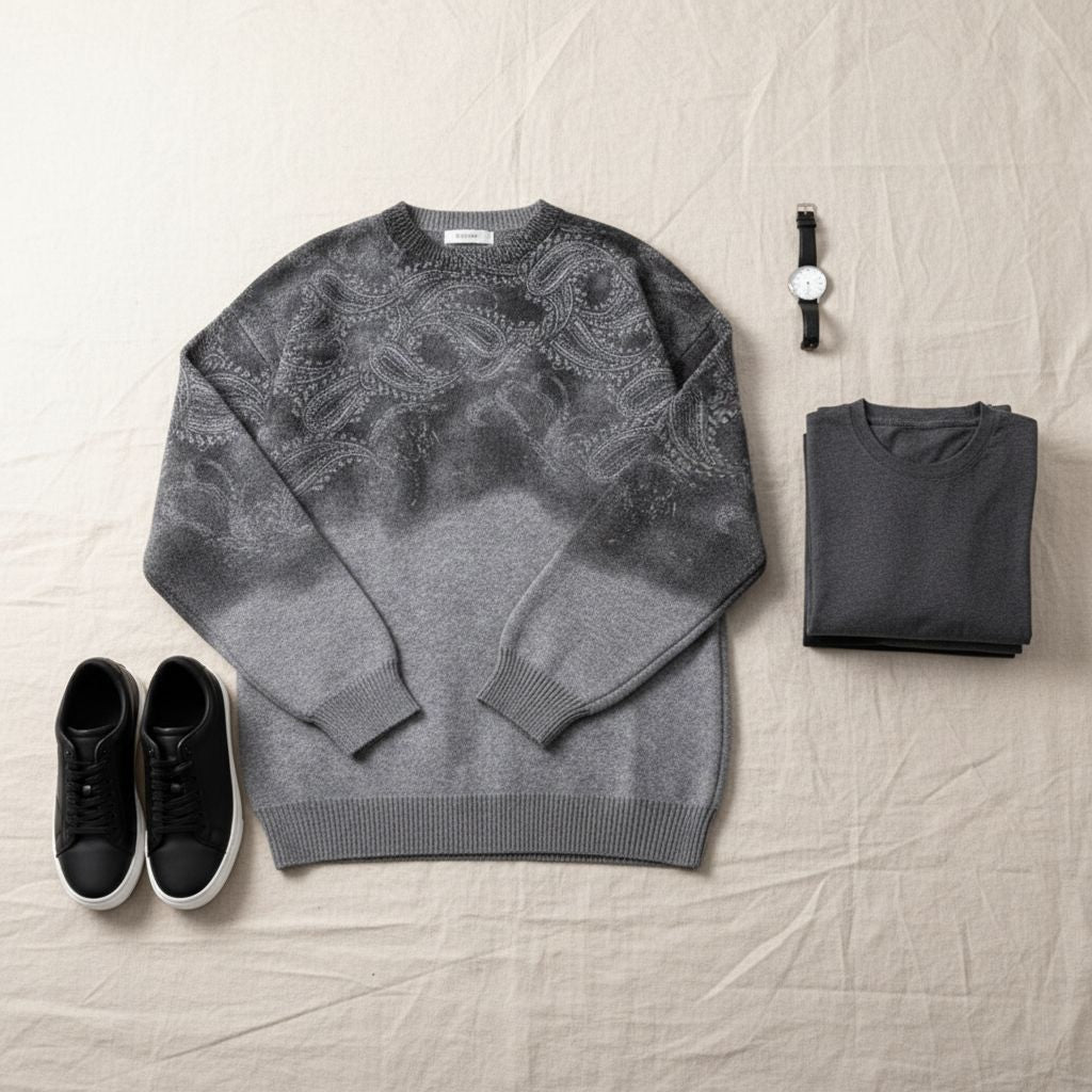 Inkline Paisley Crewneck