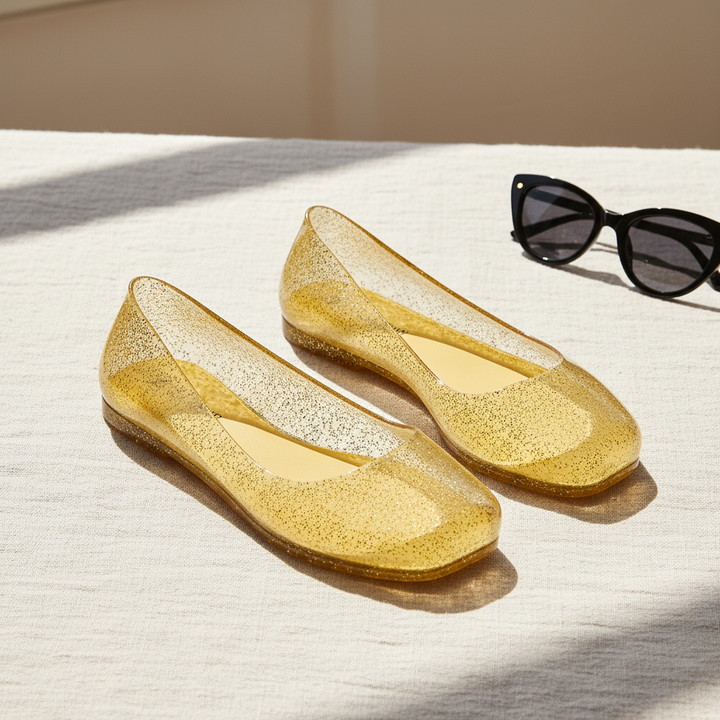 Marbella Glitter Jelly Flat