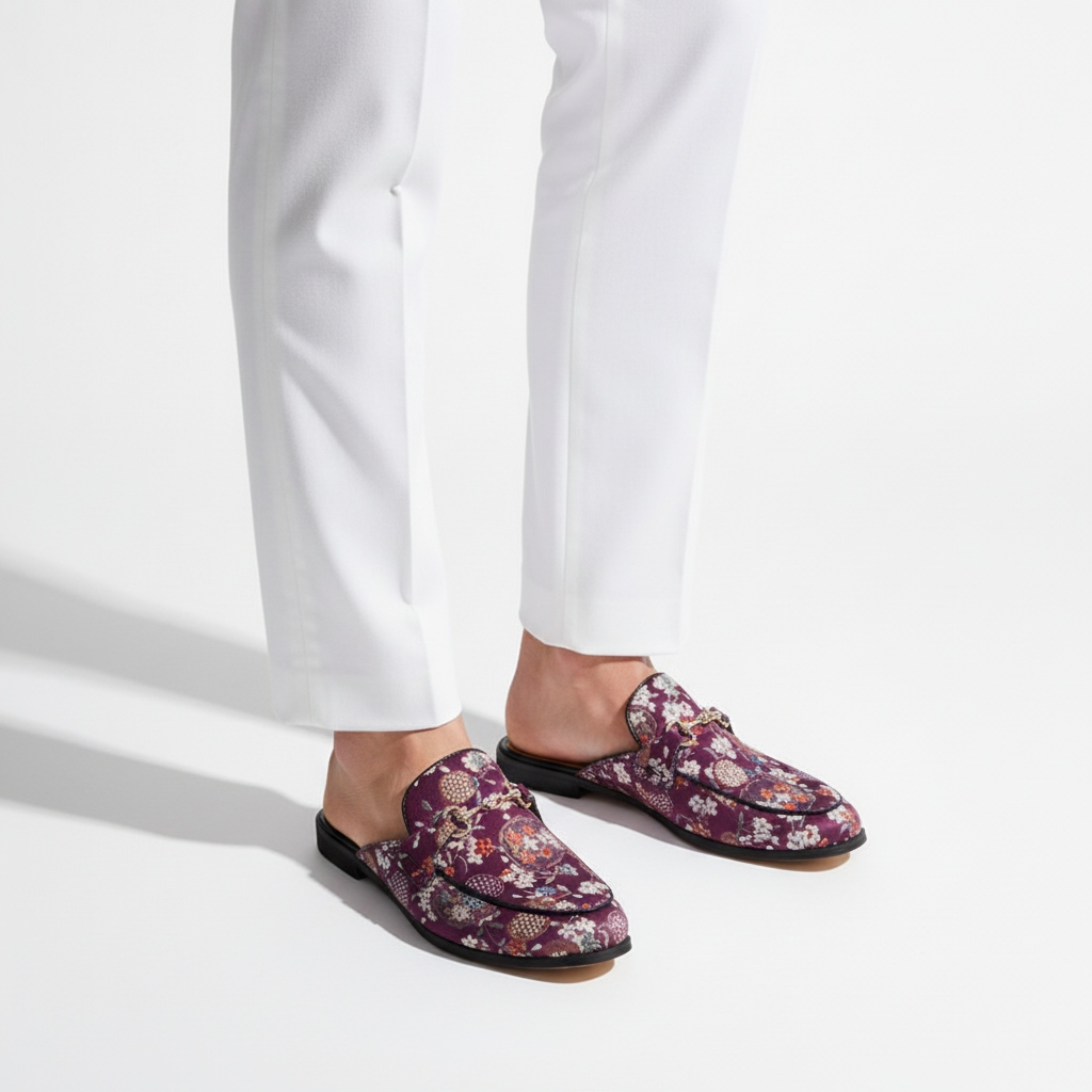 Medici Cherry Blossom Mules