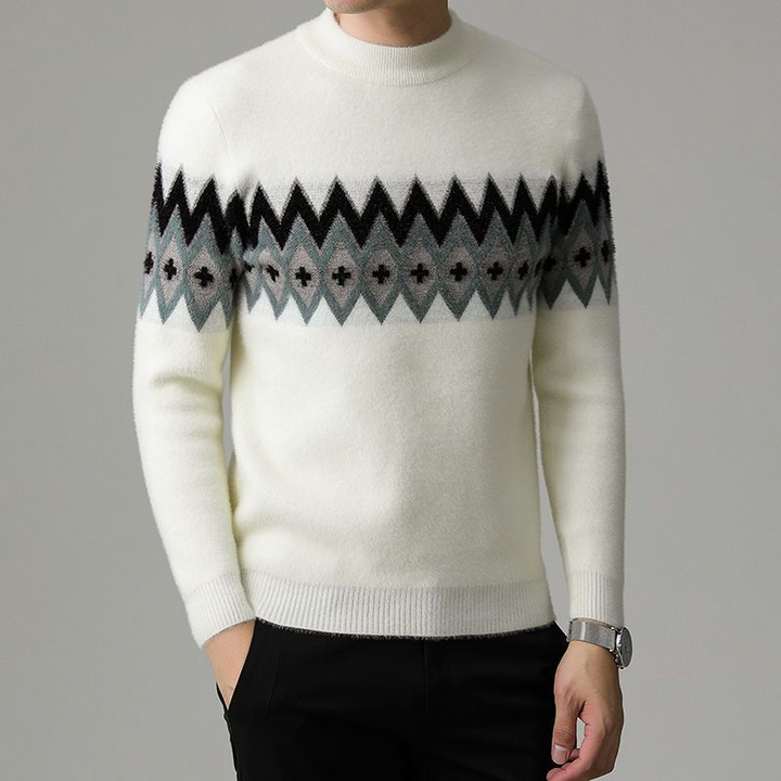 Preston Geometric Knit Sweater