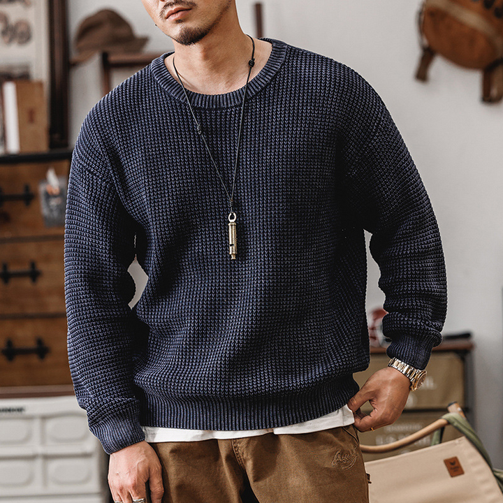 Hearth Waffle Knit Crewneck