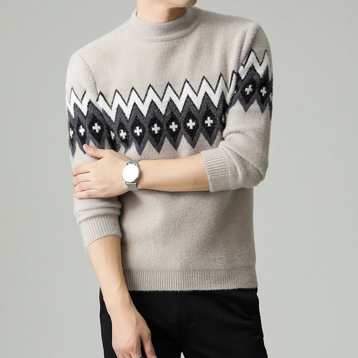 Preston Geometric Knit Sweater
