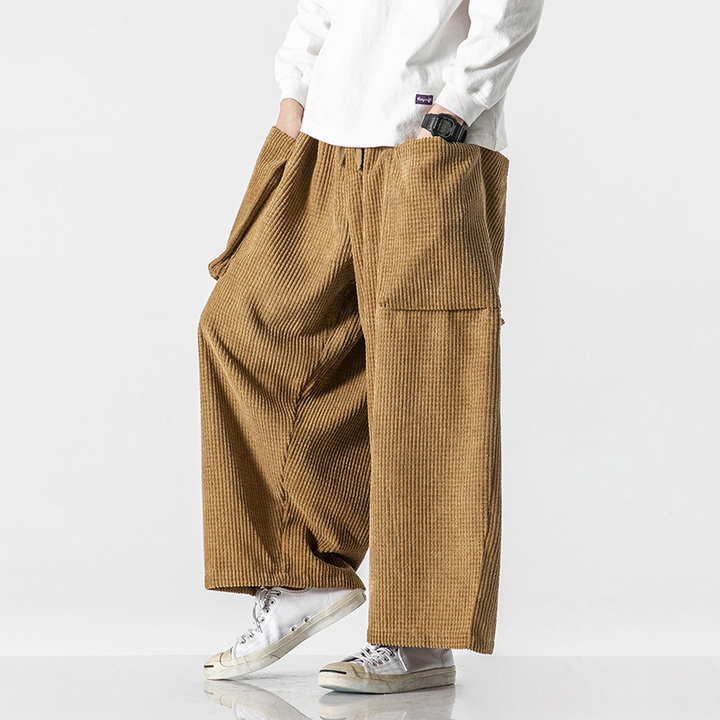 Zen Wide-Leg Corduroy Pants