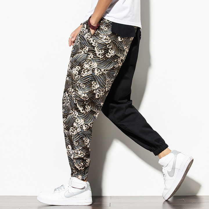 Kyoto Dragon Embroidered Joggers