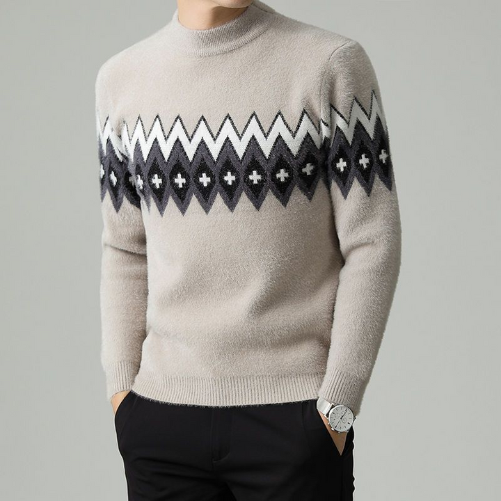 Preston Geometric Knit Sweater