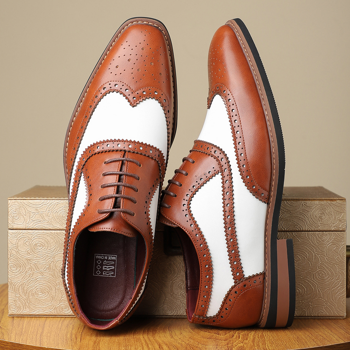 Perforated Slip-On Oxfords