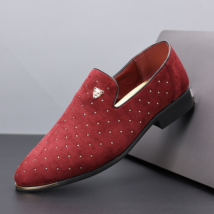 Tiger Majesty Velvet Loafers