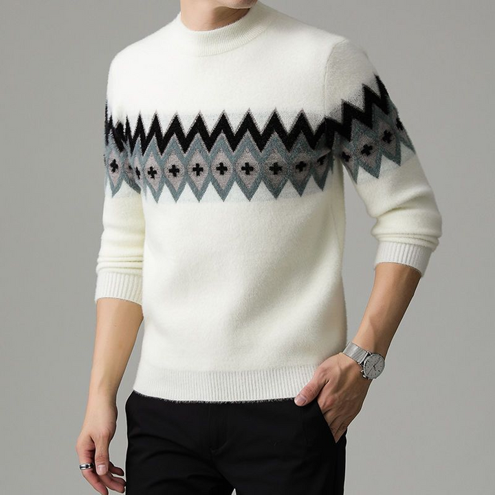 Preston Geometric Knit Sweater