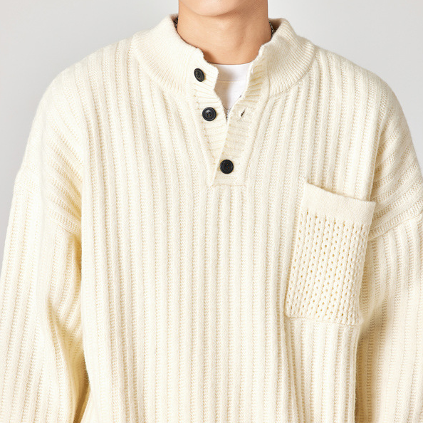 Relaxed Drape Chunky Knit Sweater
