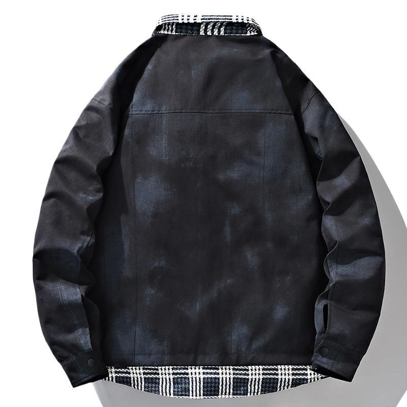 Cloud-Wash Denim Bomber Jacket