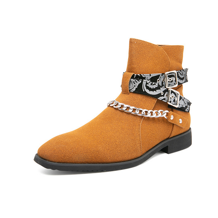Thorne Paisley Belted Boots
