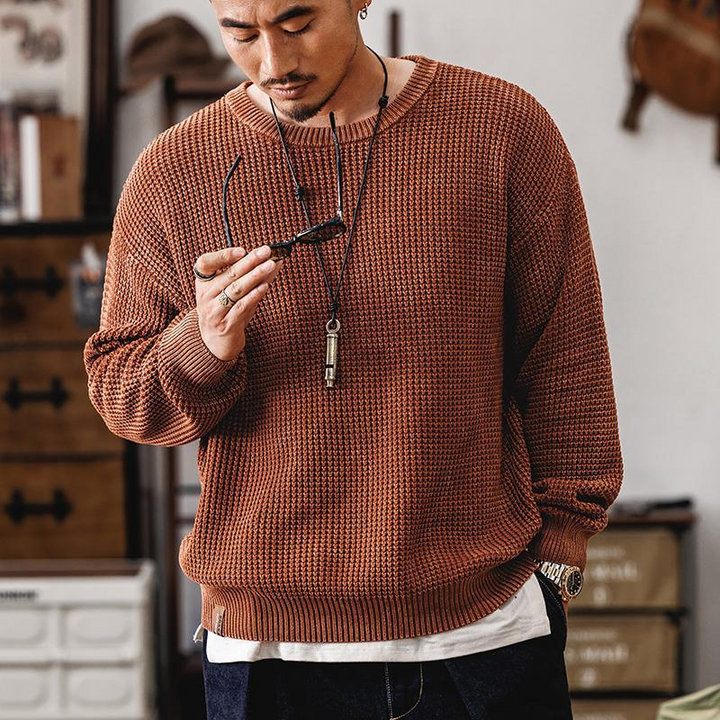 Hearth Waffle Knit Crewneck