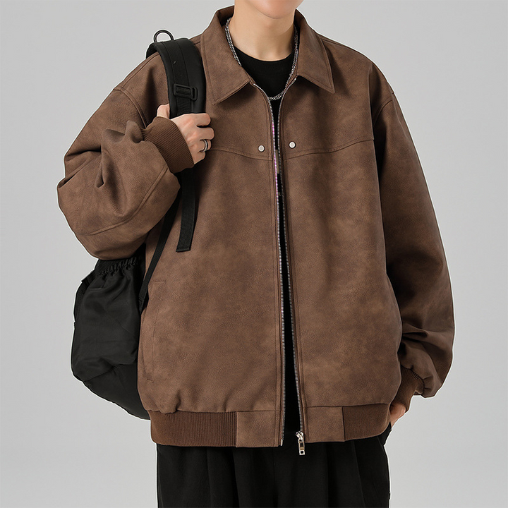 Fresco Marbled Bomber Jacket