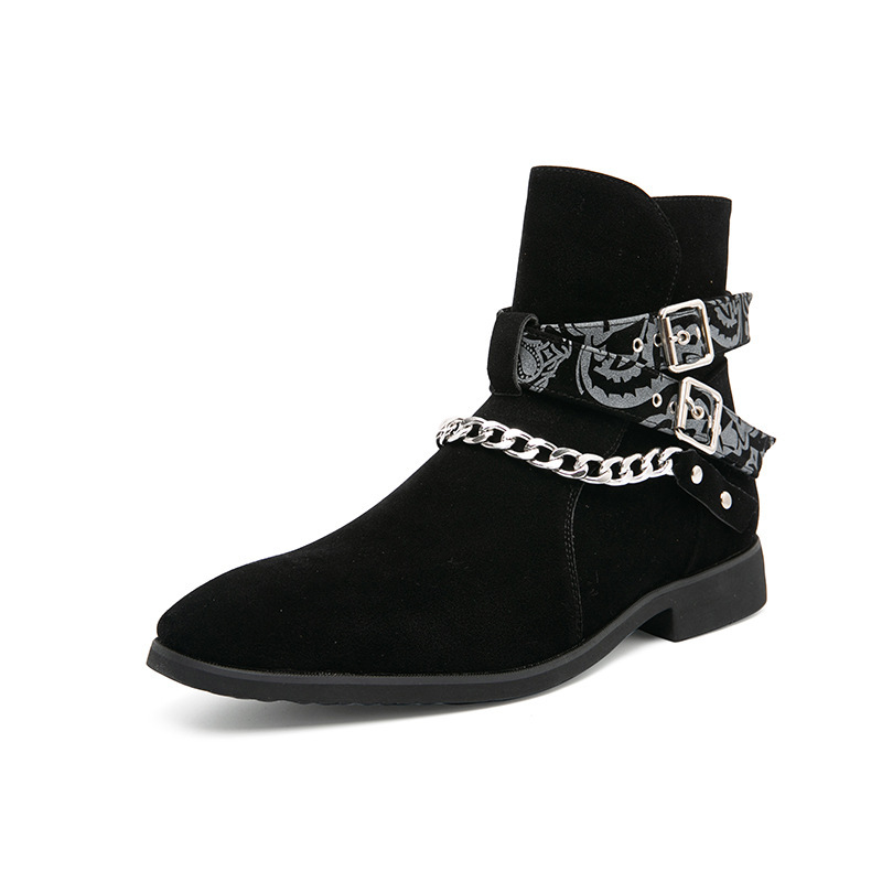 Thorne Paisley Belted Boots