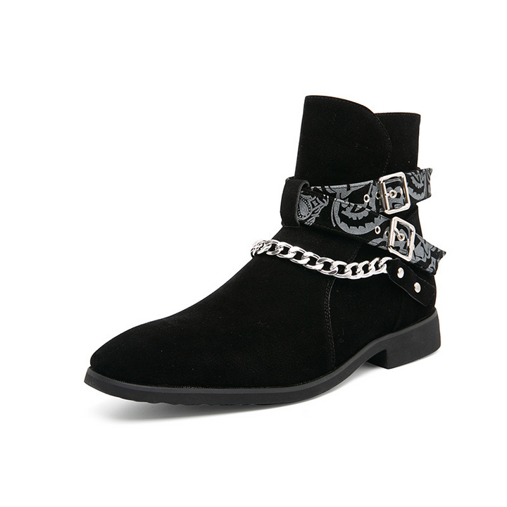 Thorne Paisley Belted Boots