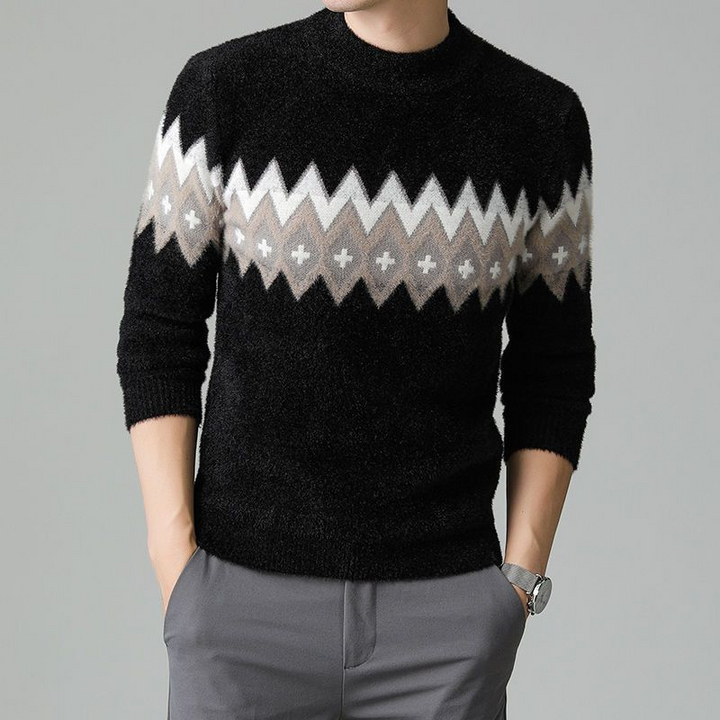 Preston Geometric Knit Sweater