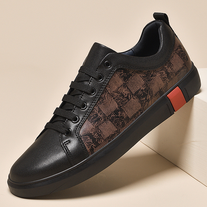 Obsidian Leather Sneakers