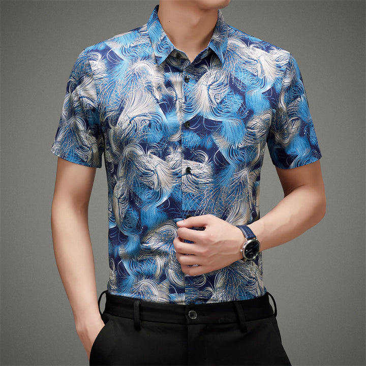 Nami Swirl Button-Up