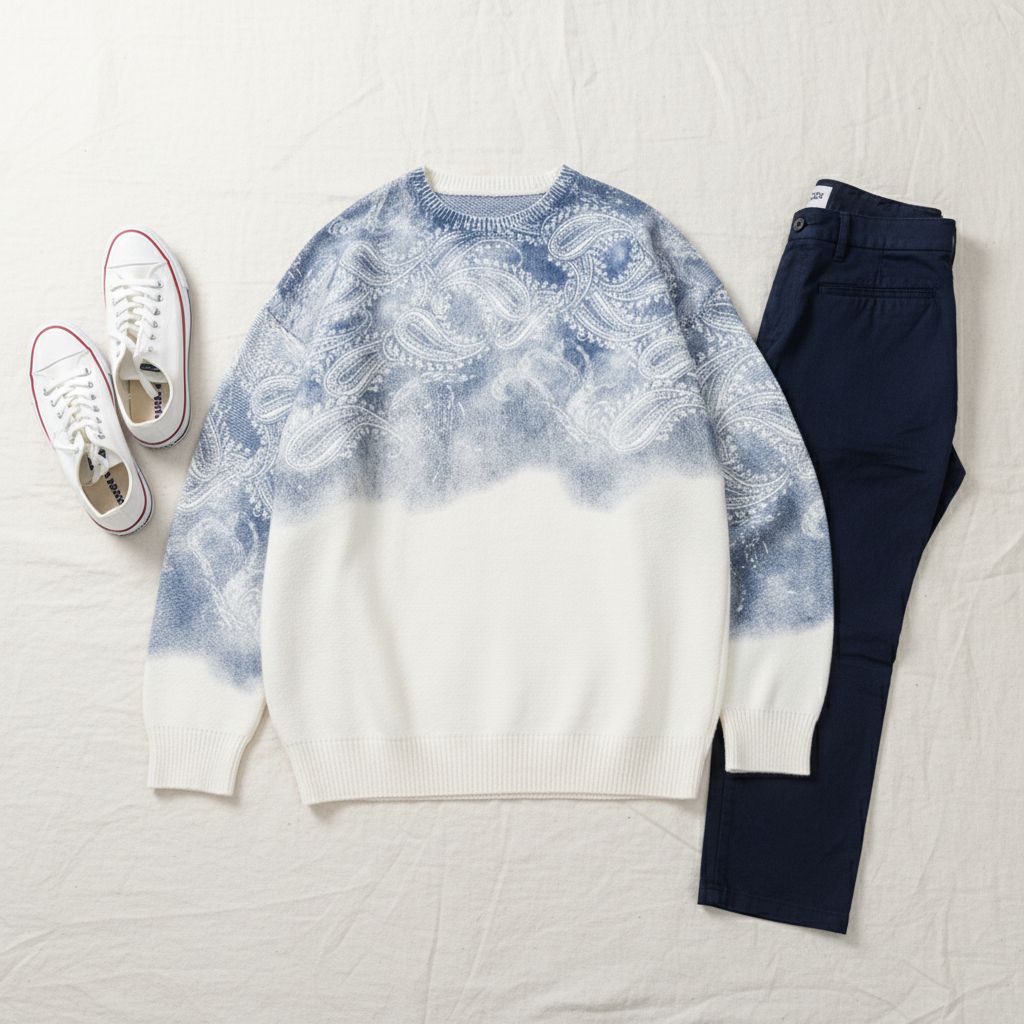 Inkline Paisley Crewneck