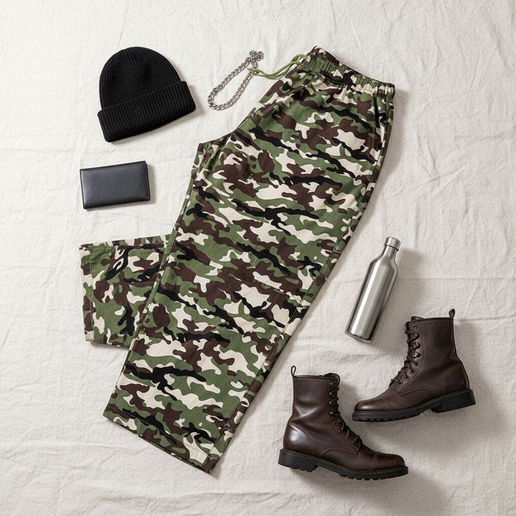 Camo-X Wide Leg Trousers