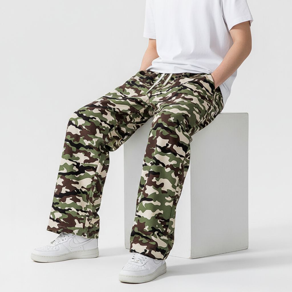 Camo-X Wide Leg Trousers