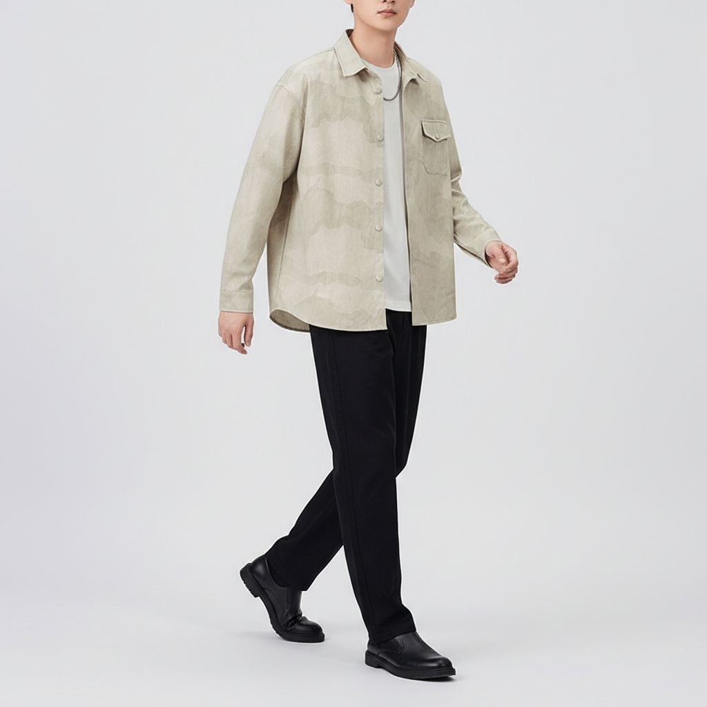 Azure Tonal Overshirt