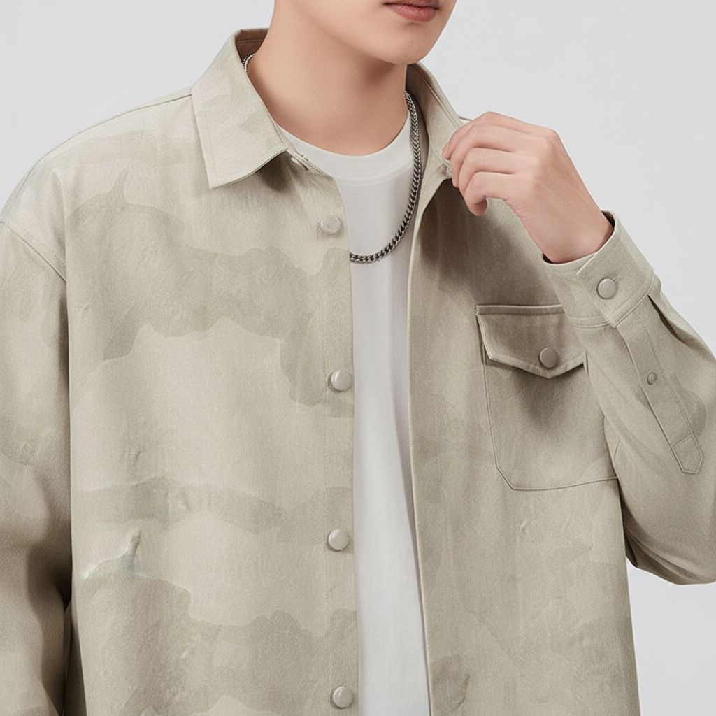 Azure Tonal Overshirt