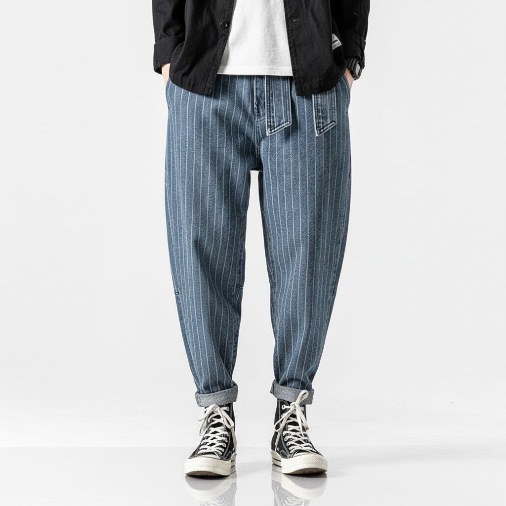 Kojima Stripe Harem Trouser