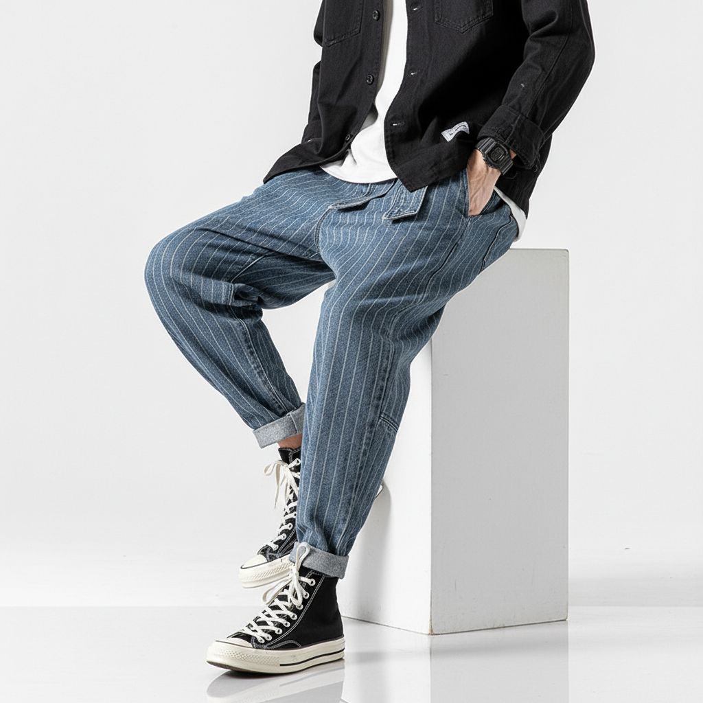 Kojima Stripe Harem Trouser