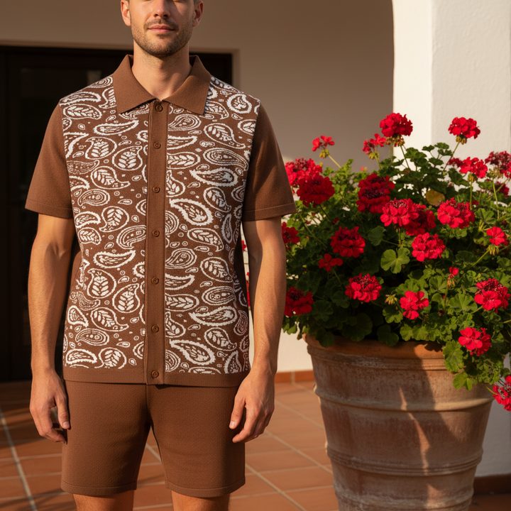 Portofino Paisley Knit Set