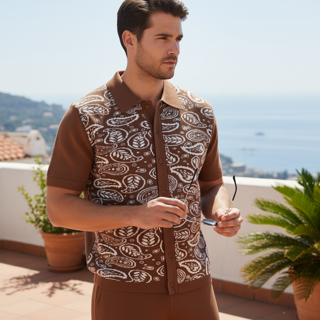 Portofino Paisley Knit Set