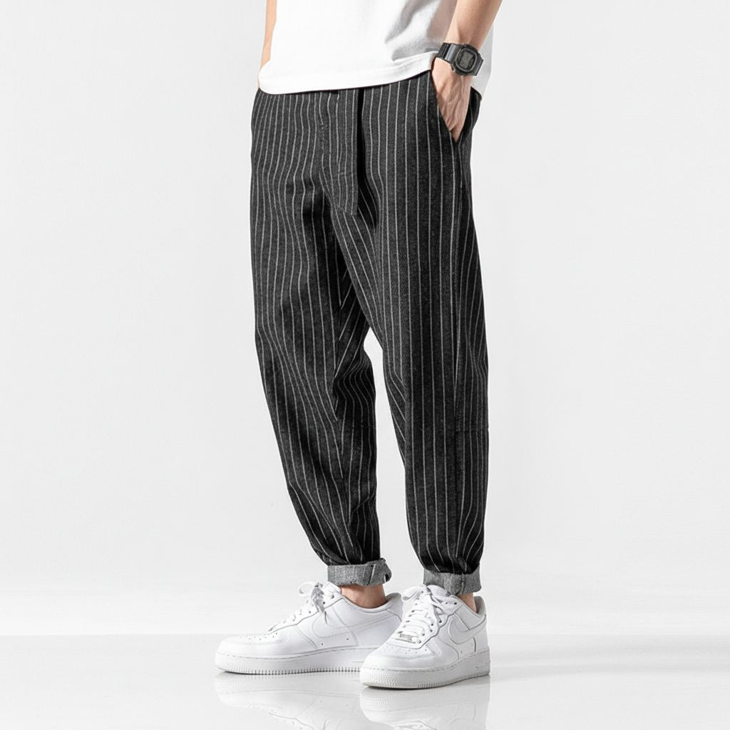 Kojima Stripe Harem Trouser