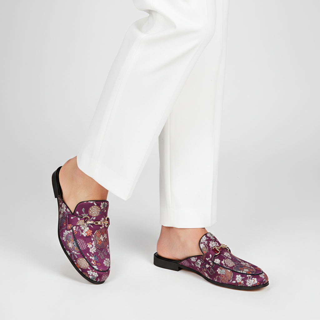 Medici Cherry Blossom Mules
