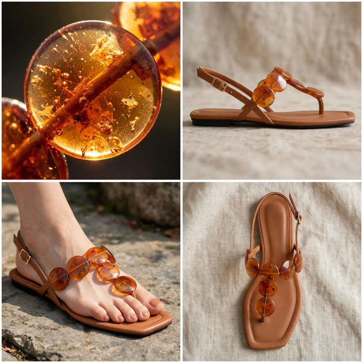 Amaretto Beaded Slingback