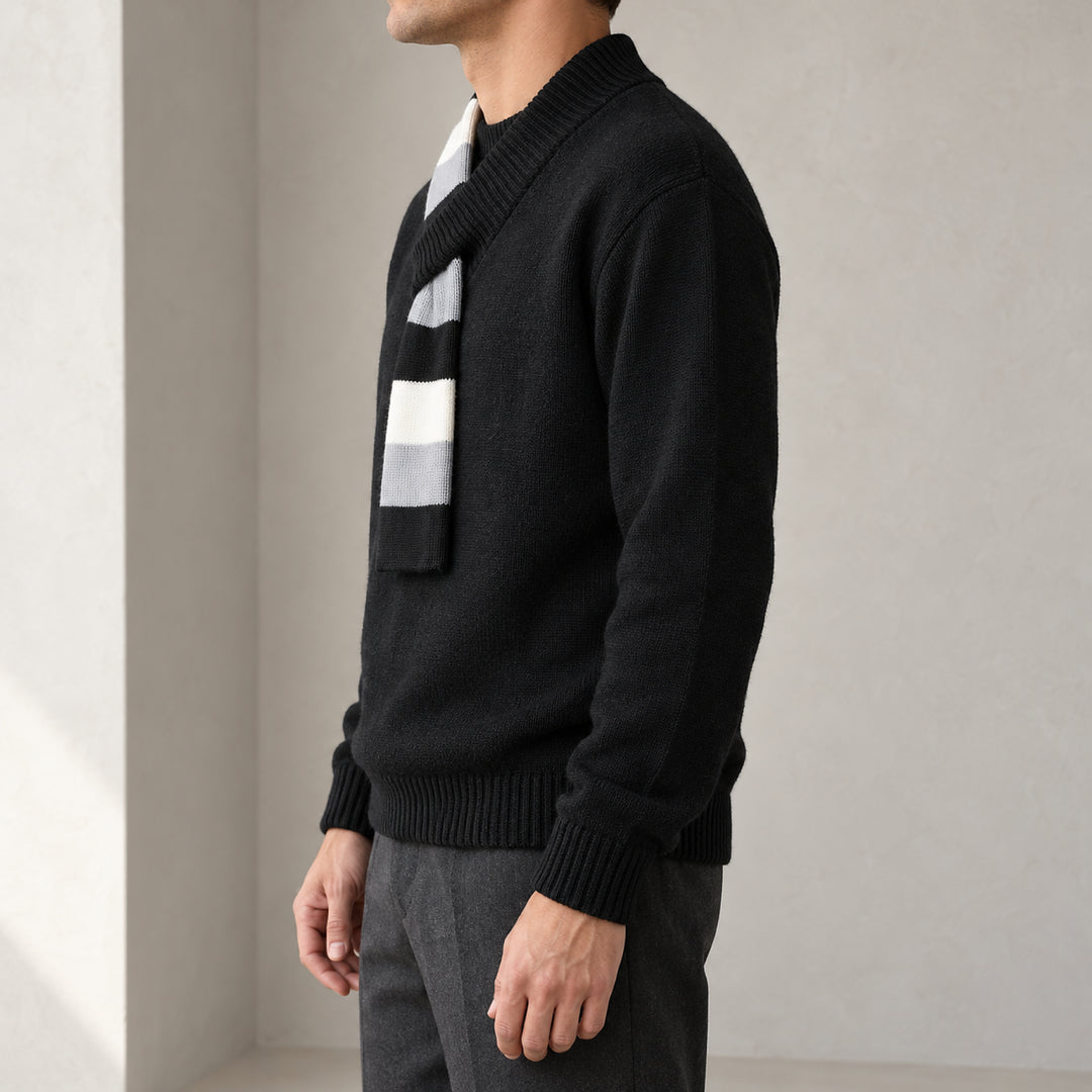 Mairano Knit Sweater — Black