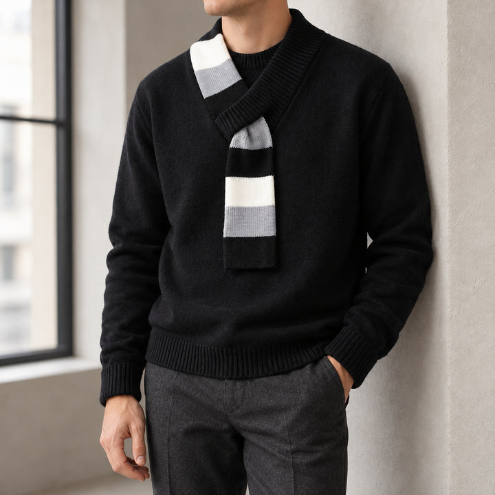 Mairano Knit Sweater — Black