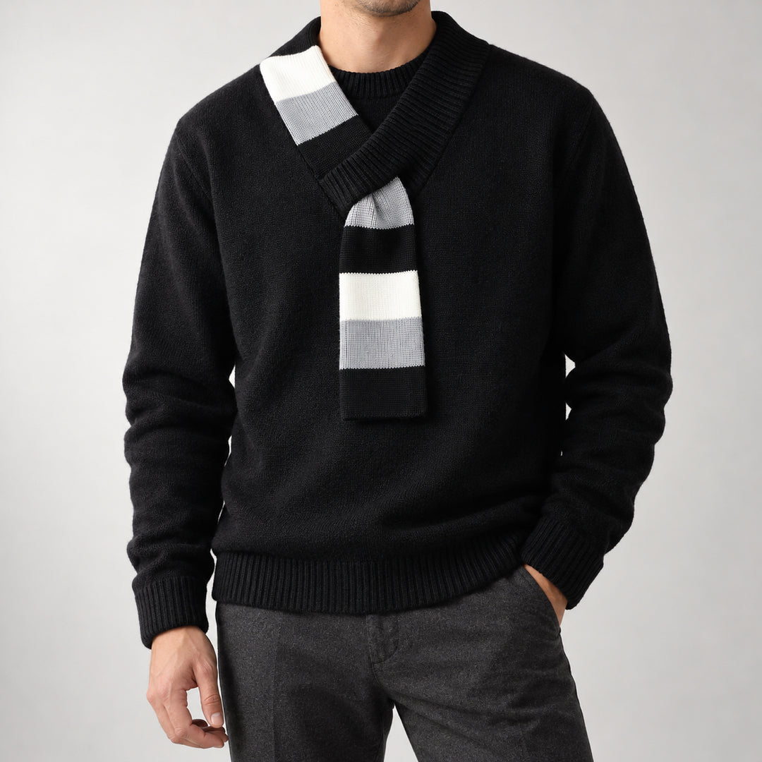 Mairano Knit Sweater — Black