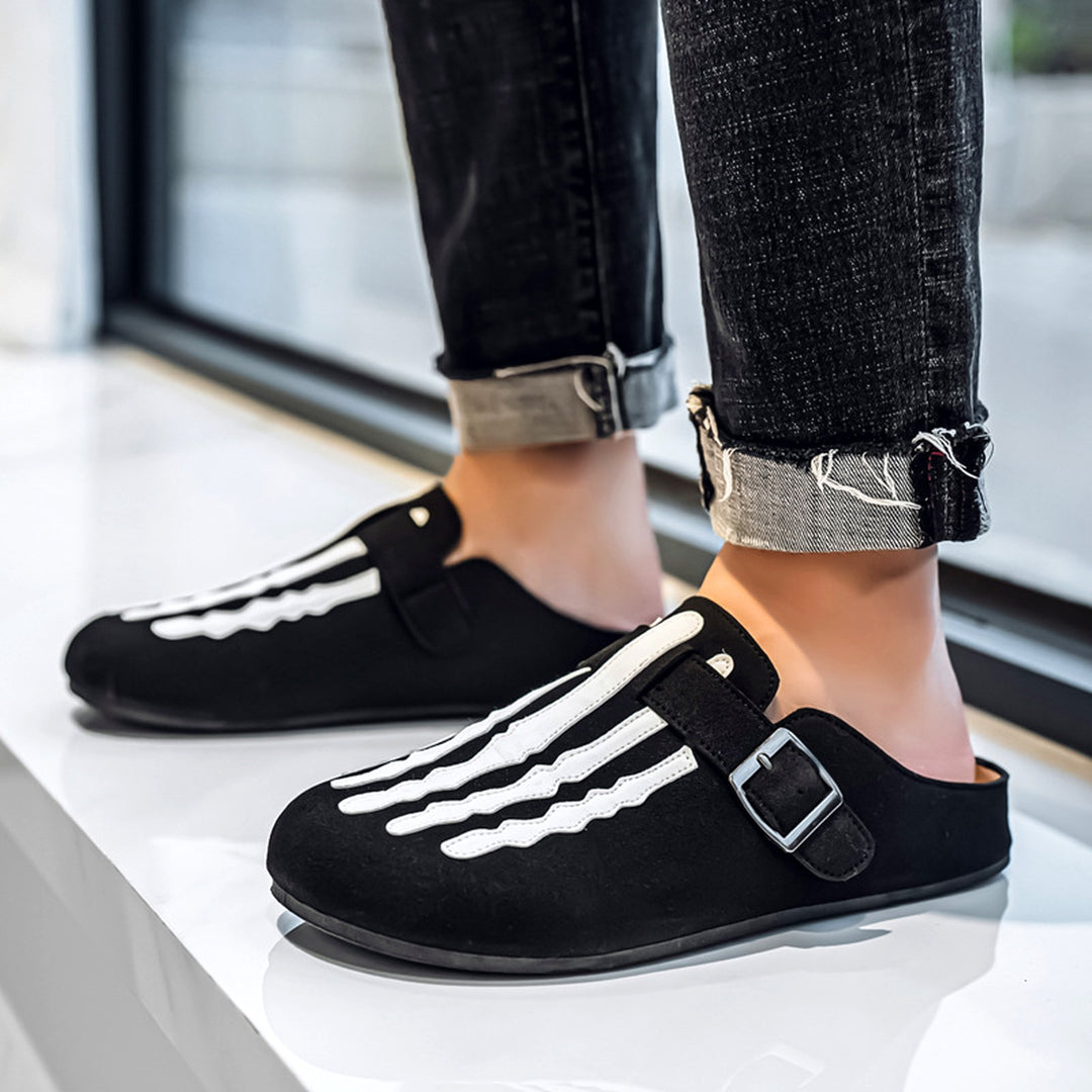 Marrow Buckle Clog Mule — Black