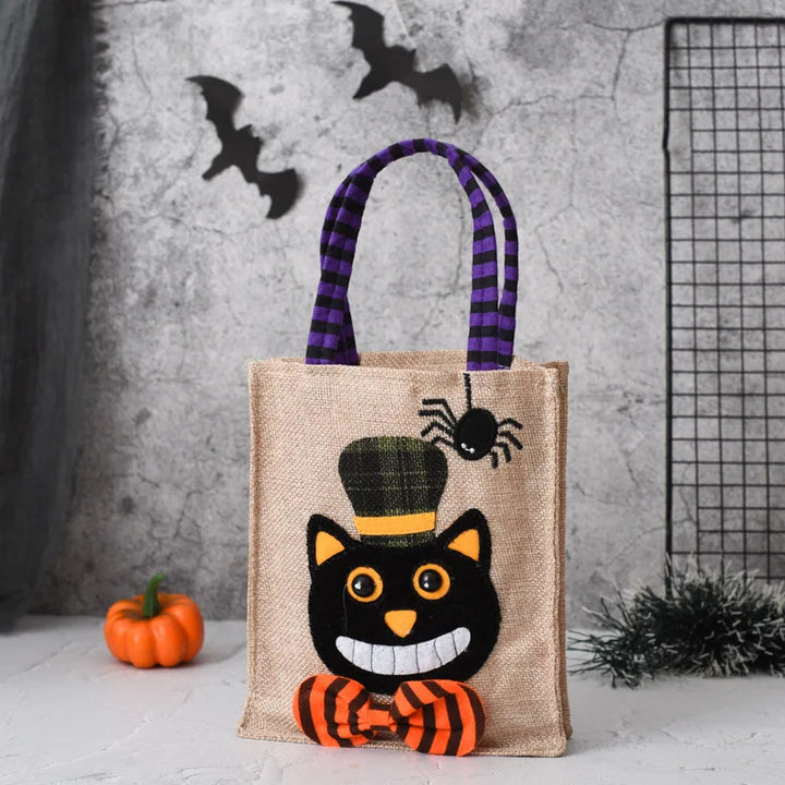 "Trick-or-Treat" Interactive Linen Tote