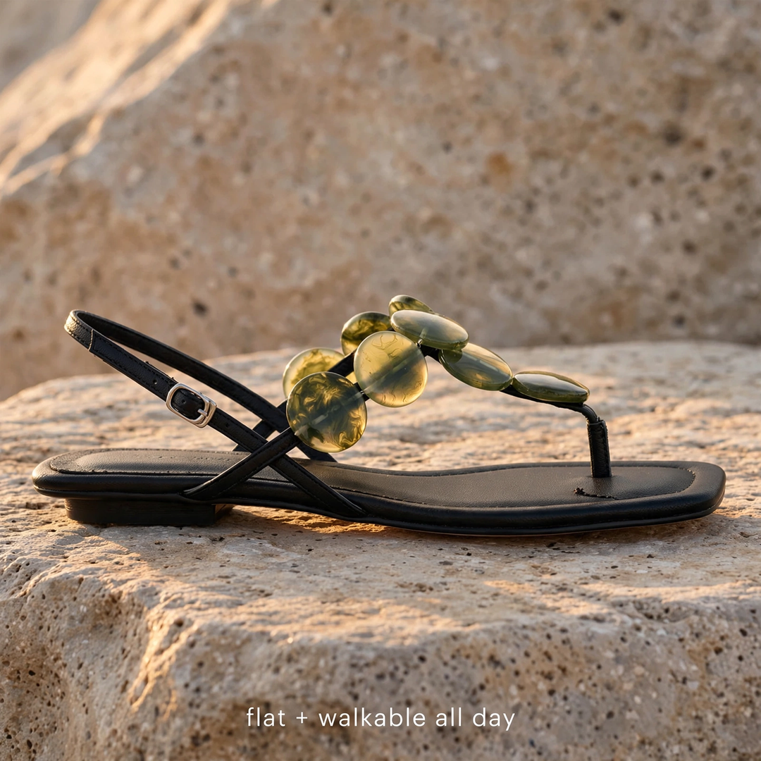 Amaretto Beaded Slingback