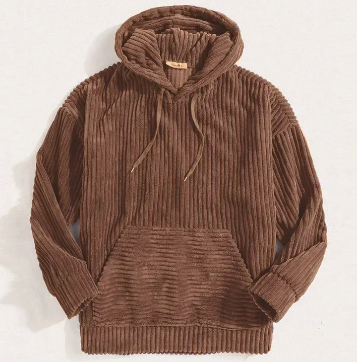Corduroy Hooded Sweatshirt