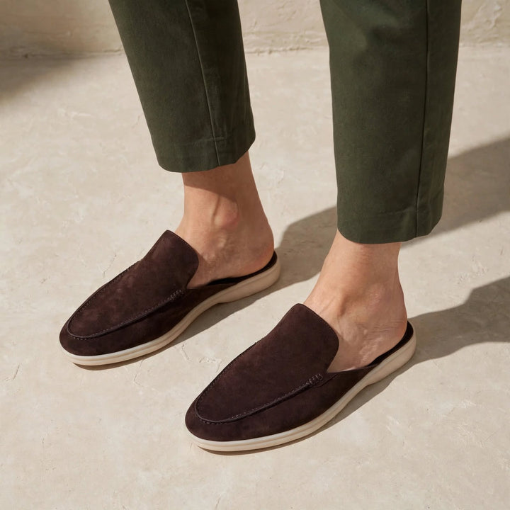 Francisco Backless Suede Loafer