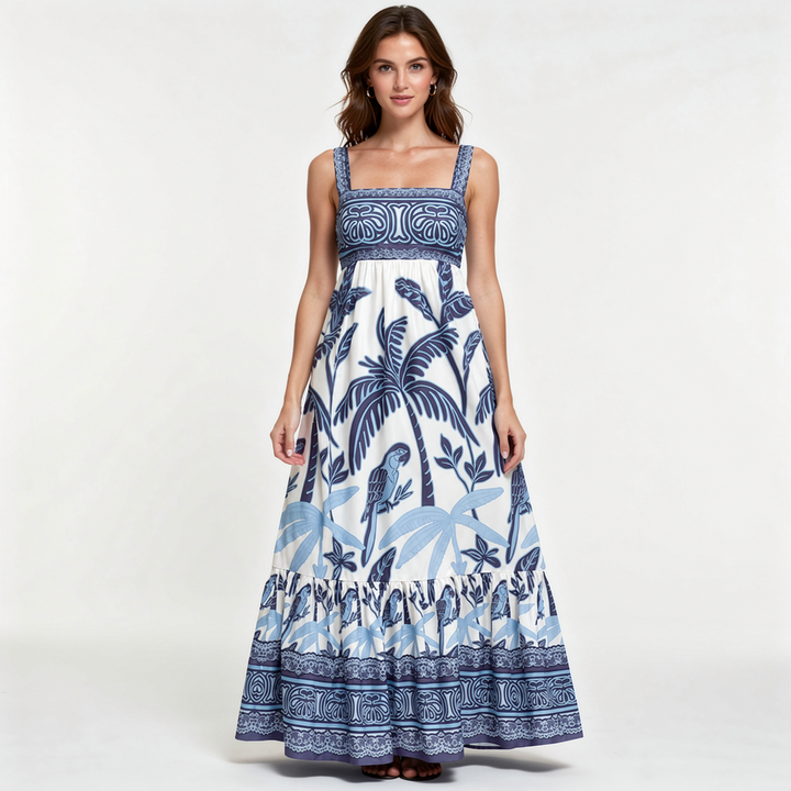 Tulum Folk Maxi Dress