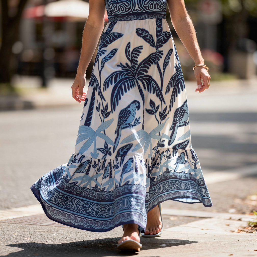 Tulum Folk Maxi Dress