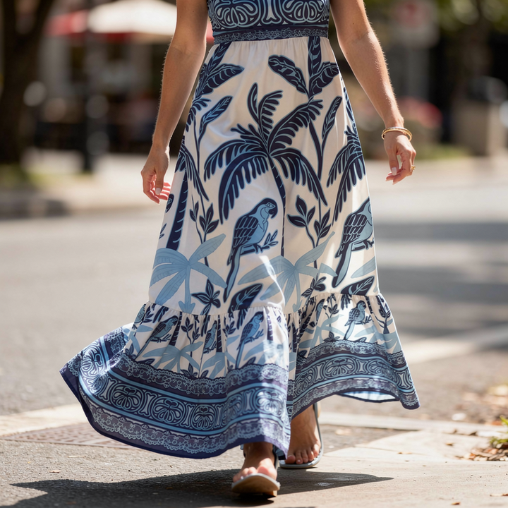 Tulum Folk Maxi Dress