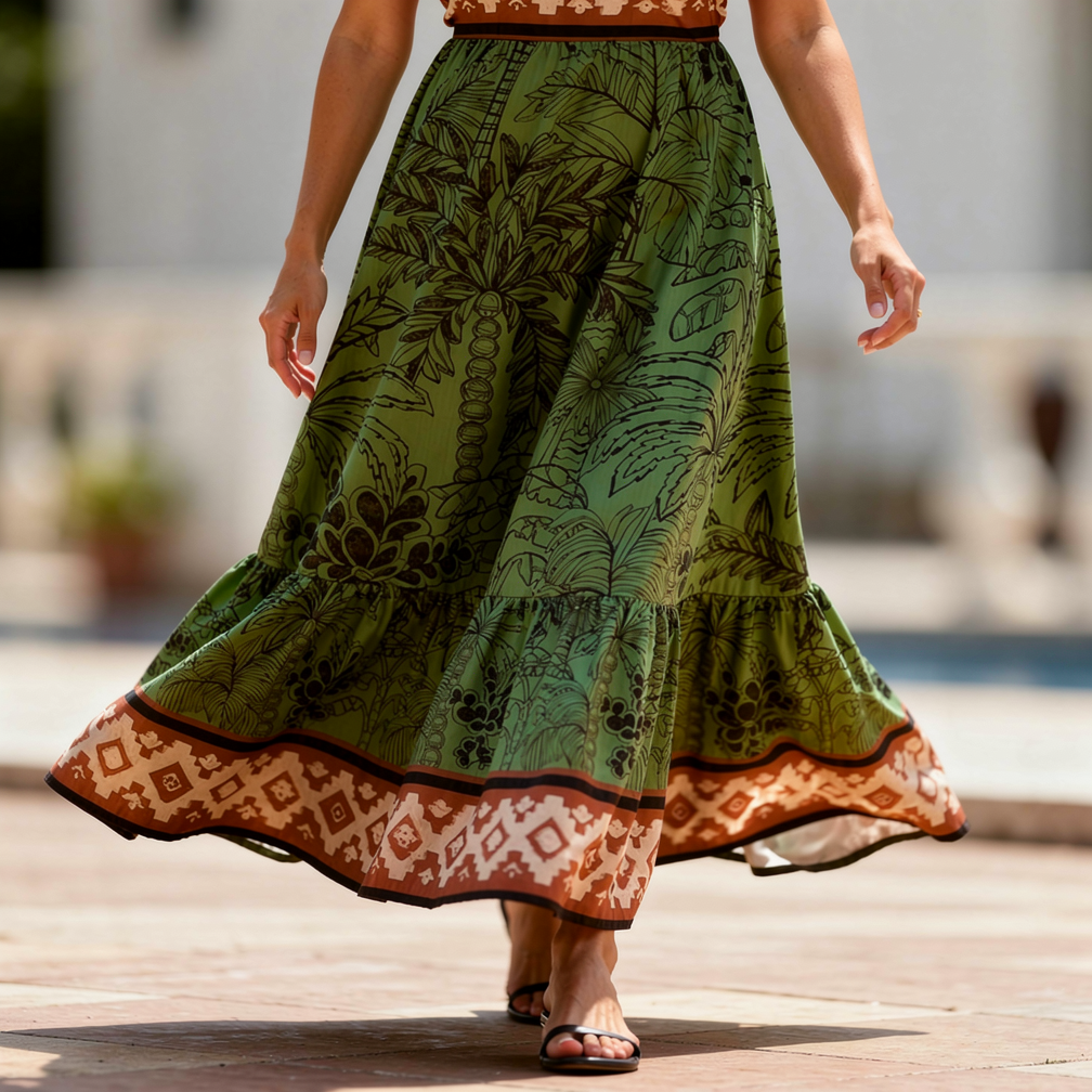 Tulum Folk Maxi Dress