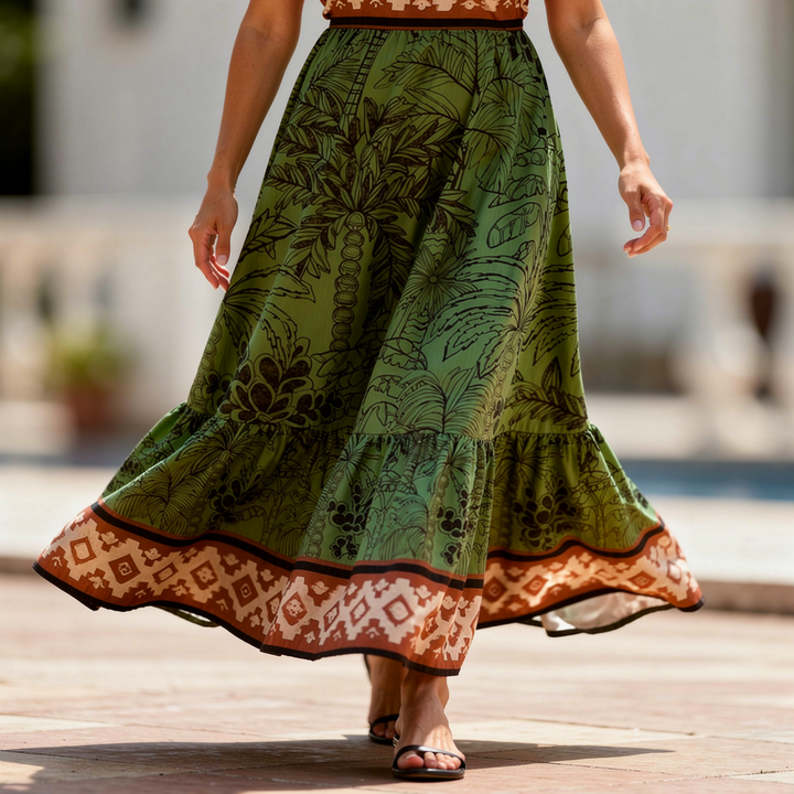 Tulum Folk Maxi Dress