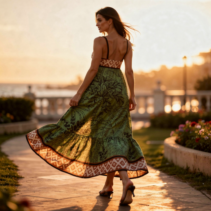 Tulum Folk Maxi Dress