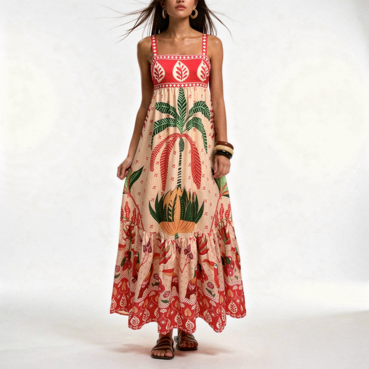 Tulum Folk Maxi Dress