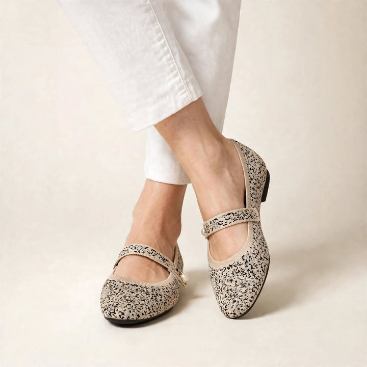 Pearlette Knit Mary Jane Flat